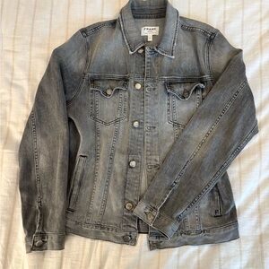 Frame Denim Men's Washed Gray Jacket